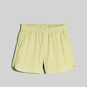 Madewell Pull On Signature Poplin Short Size Small Faded Seagrass